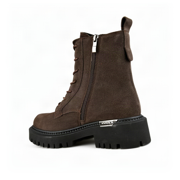 lady's boots genuin leather brown 0163409