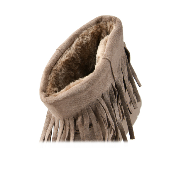 botine de zăpadă damă textil maro deschis 0163356