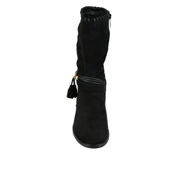 botine damă textil negru 0162782