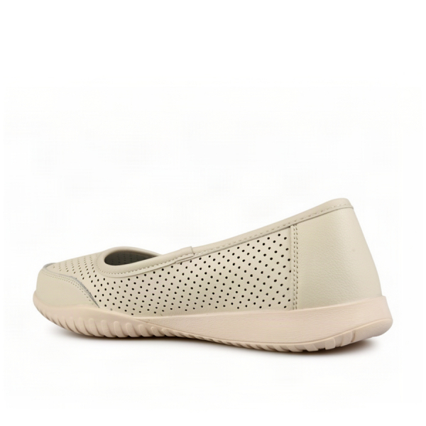 pantofi damă  piele naturală/piele ecologică bej 0163739