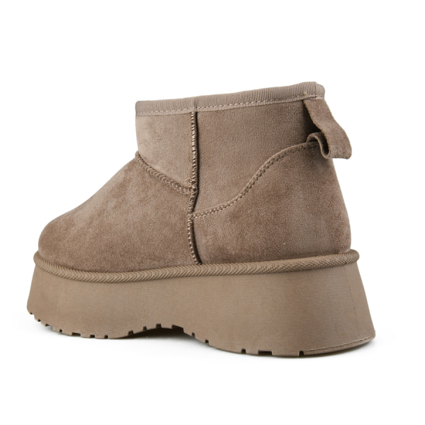 botine de zăpadă damă textil maro deschis 0163354