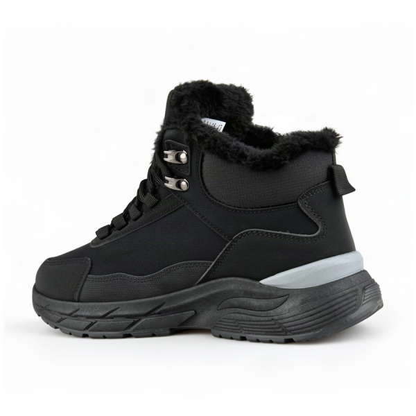 men's boots eco leather/textile black 0162600