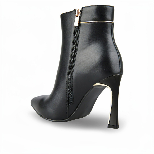botine damă piele ecologică negru 0162053