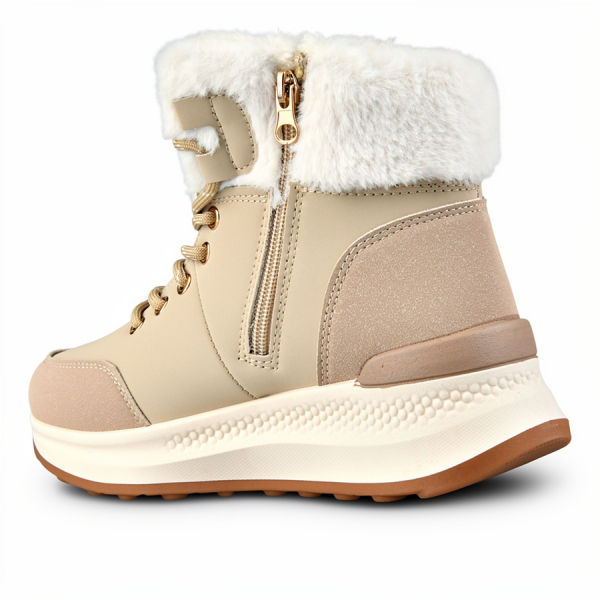 lady's boots textile/eco leather light brown 0162310