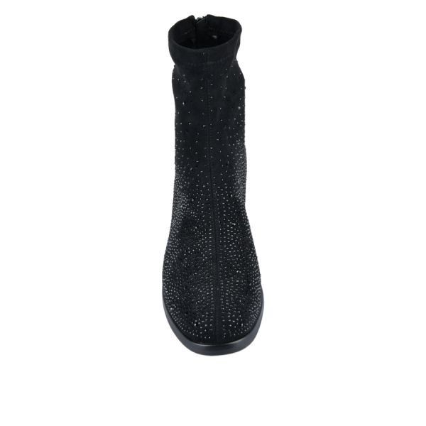 botine damă textil negru 0162422