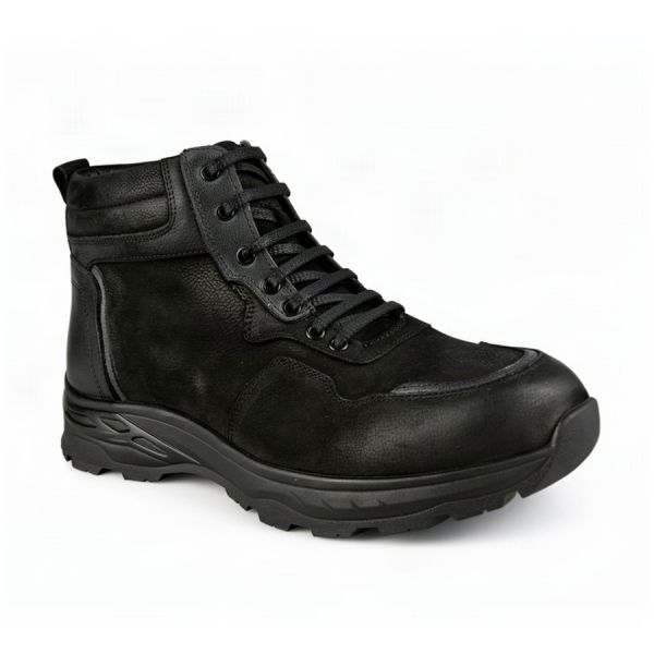 botine bărbați piele naturală negru 0164075