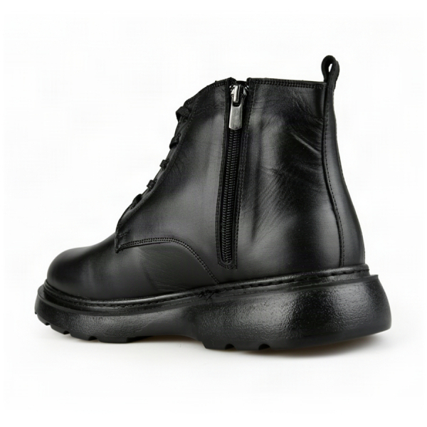 botine bărbați piele naturală negru 0164074
