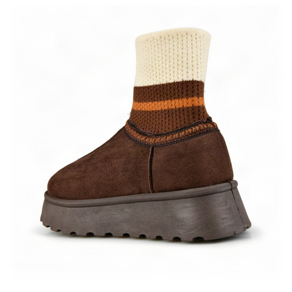lady's boots textiles brown 0162348