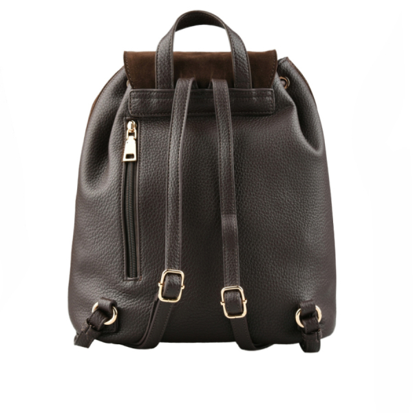 rucsac damă piele naturală/piele ecologică maro 0163097
