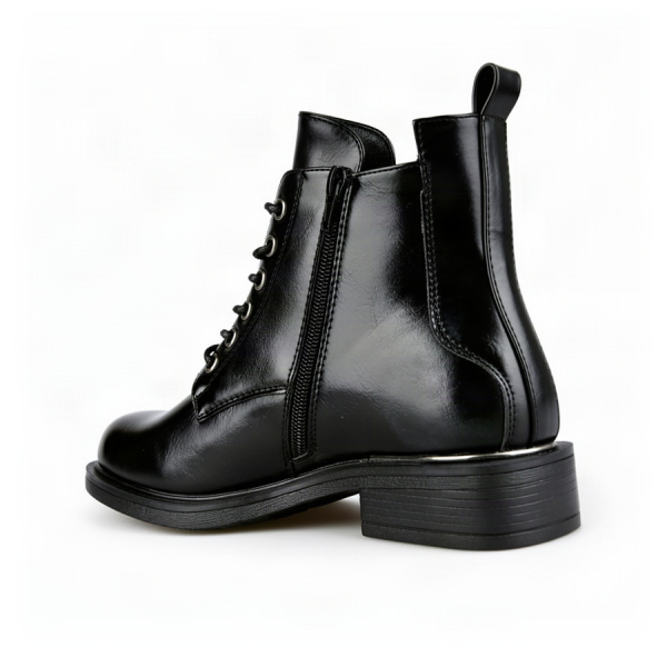 botine damă piele ecologică negru 0162912