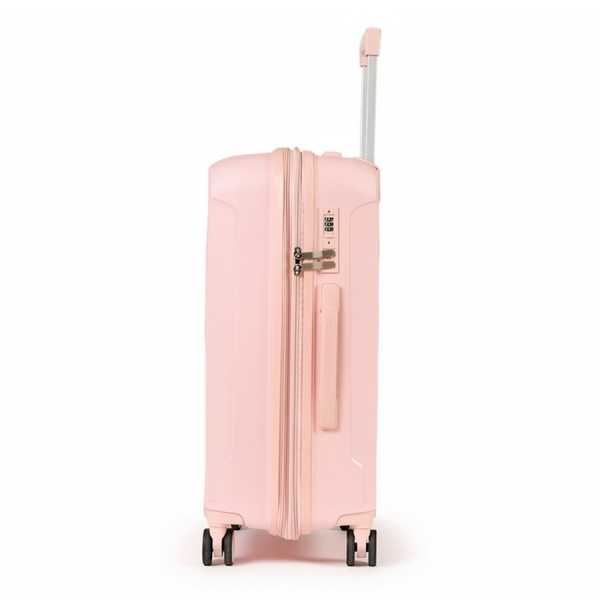medium suitcase polypropylene pink 0161566