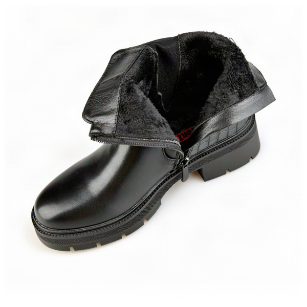 lady's boots synthetic leather black 0162803