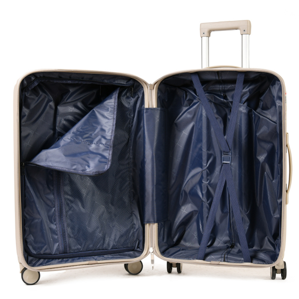 medium suitcase polypropylene beige 0161422