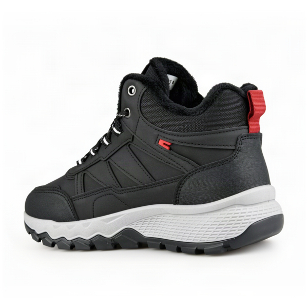 men's boots eco leather/textile black 0162597