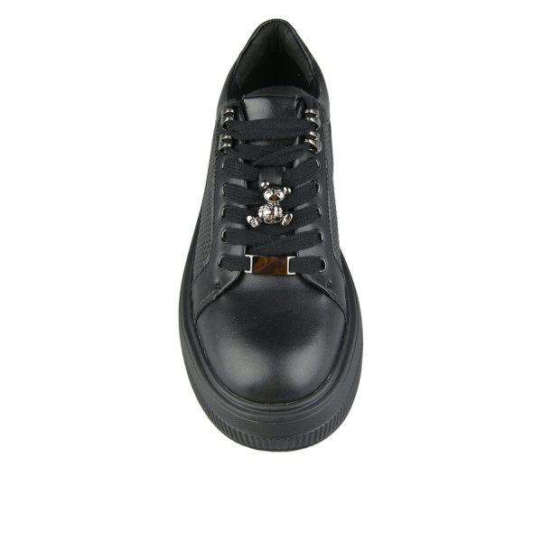 adidași damă piele naturală negru 0163062