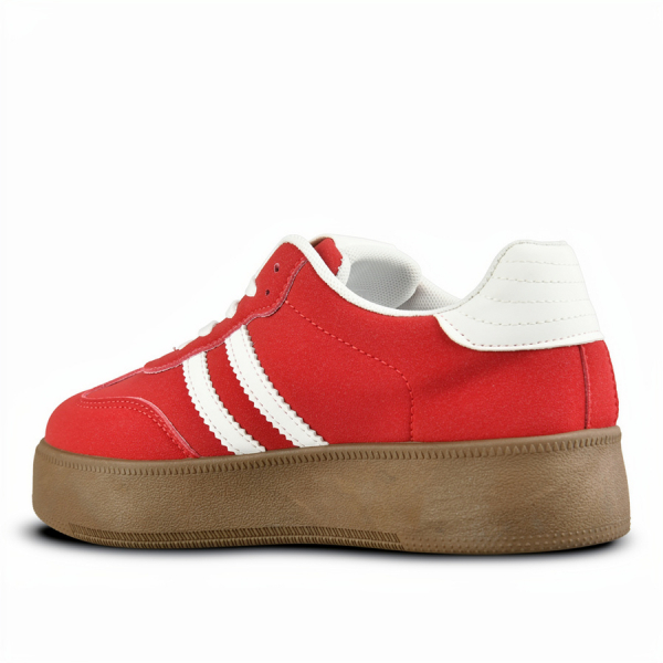 adidași damă piele ecologică roșu 0161878