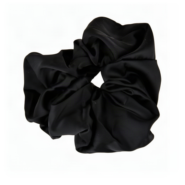 elastic de păr damă textil negru