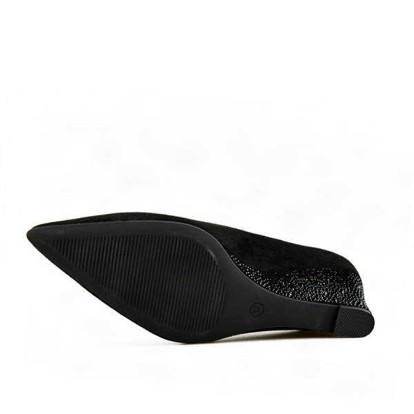 lady's shoes textile black 0162987