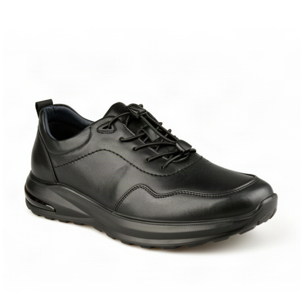 men's shoes genuin leather black 0162121