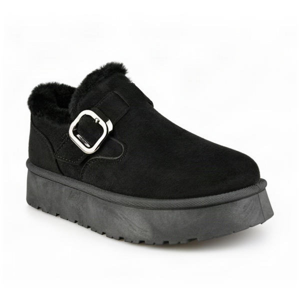 pantofi damă textil negru 0162979