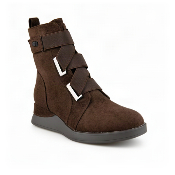 lady's boots textiles brown 0162465