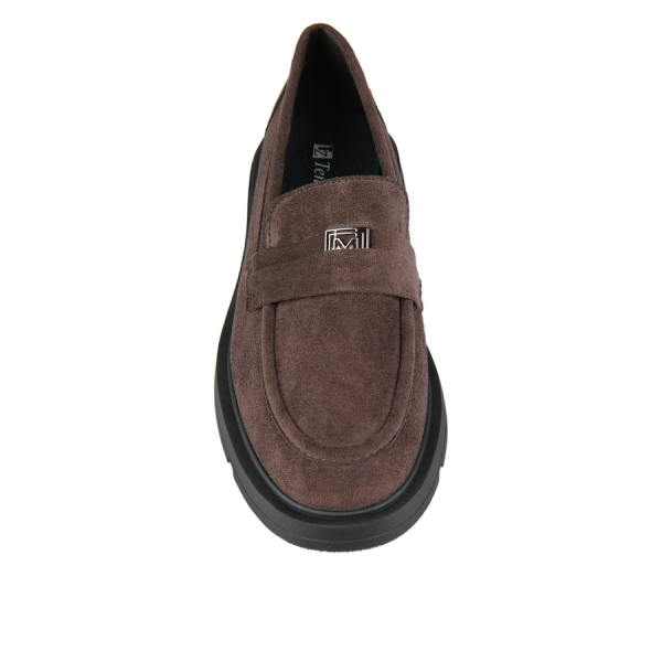 pantofi damă textil maro 0162892