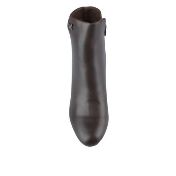 botine damă piele ecologică maro 0162427