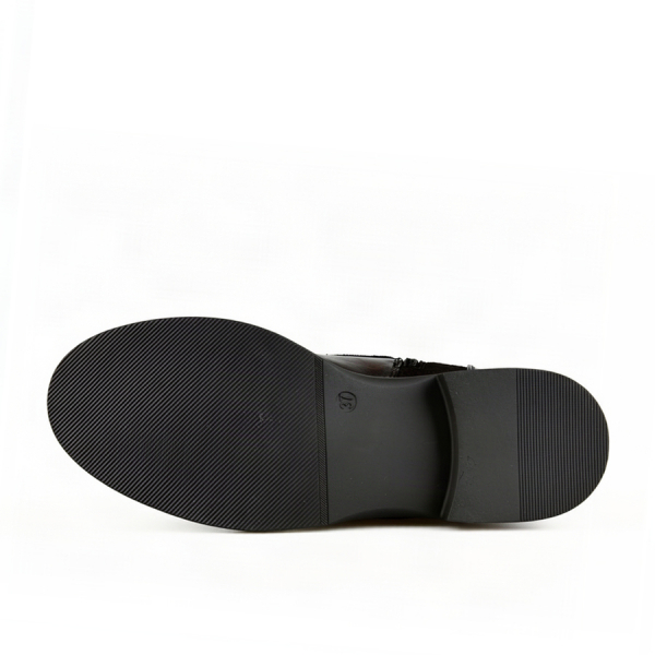 botine damă textil/piele ecologică maro 0162907