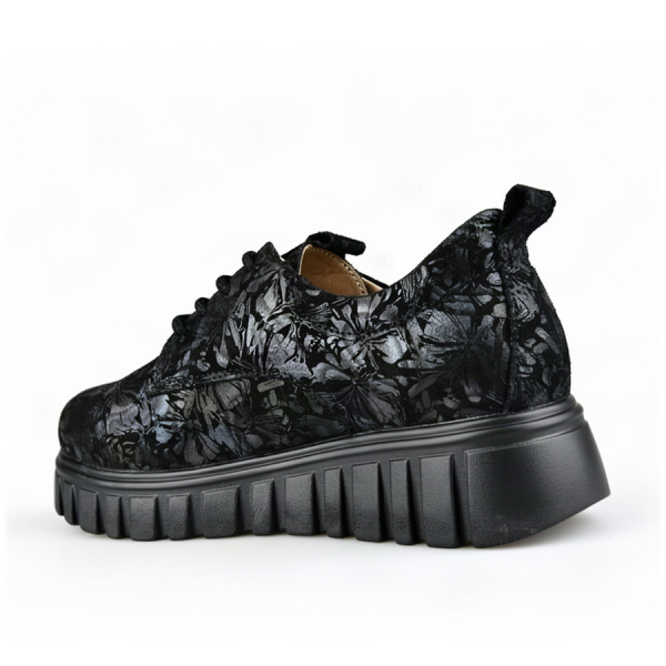 lady's shoes genuin leather black 0163352