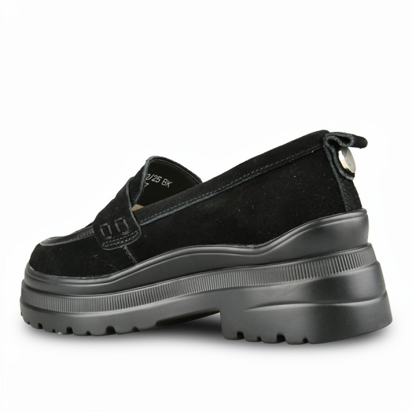lady's shoes genuin leather black 0161993