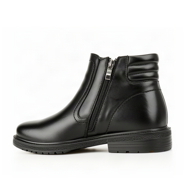 botine bărbați piele naturală negru 0162138
