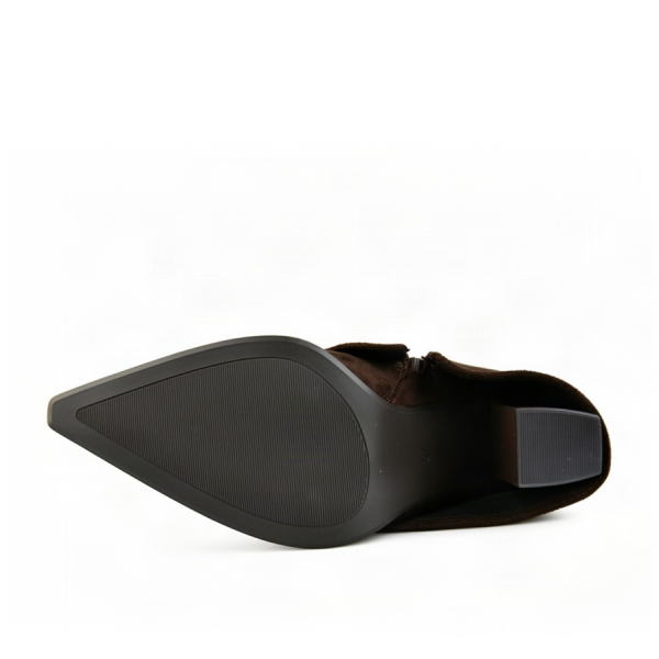 botine damă textil maro 0163209