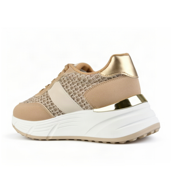 adidași damă piele ecologică/textil bej 0163585