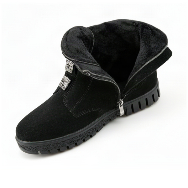 botine damă piele naturală negru 0163060