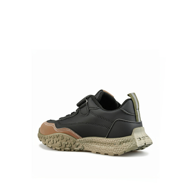 kids sneakers synthetic leather black 0161815