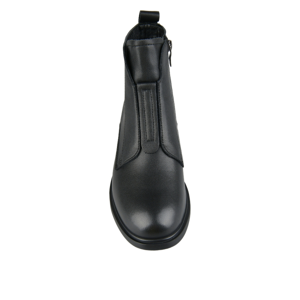 lady's boots genuin leather black 0163377