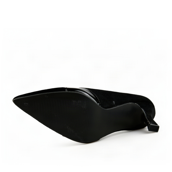 lady's shoes textile/synthetic leather black 0162998