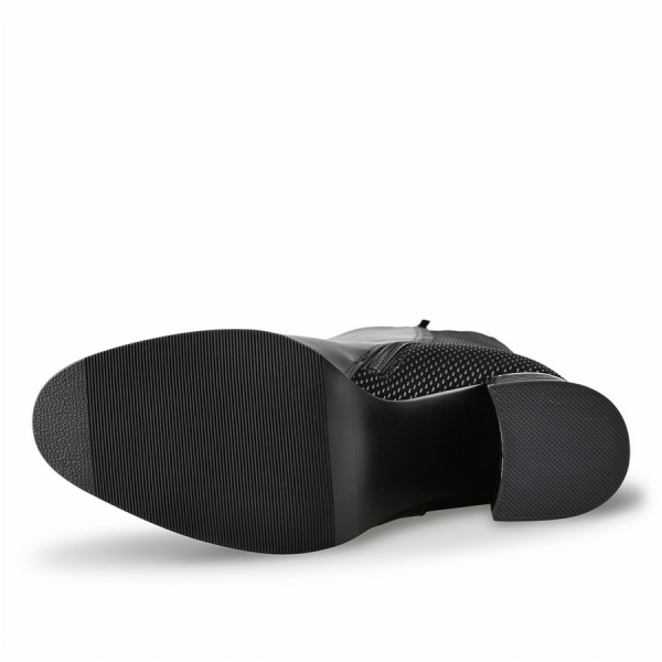 cizme damă piele ecologică negru 0162047