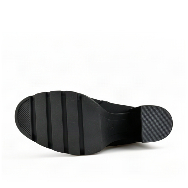 botine damă textil negru 0163205