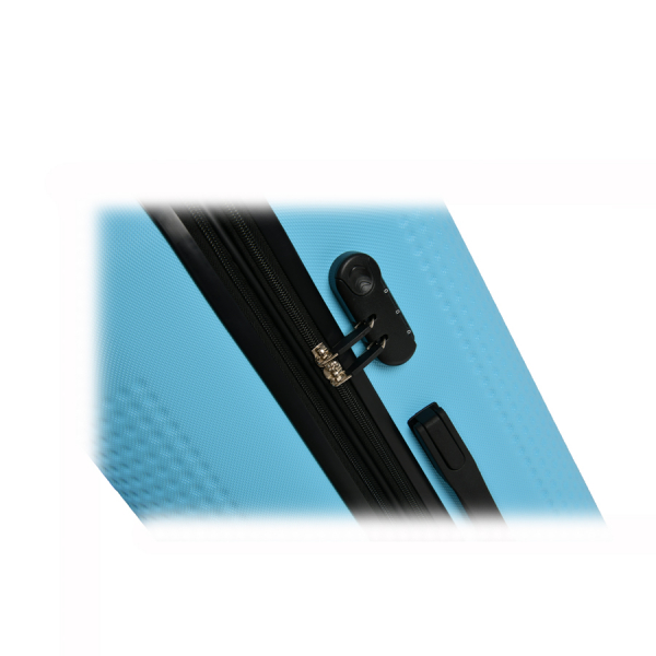 small suitcase ABS plastic blue 0163693