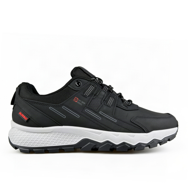 men's sneakers eco leather/textile black