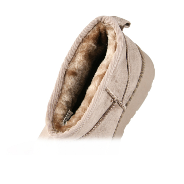 botine de zăpadă damă textil maro deschis 0163354